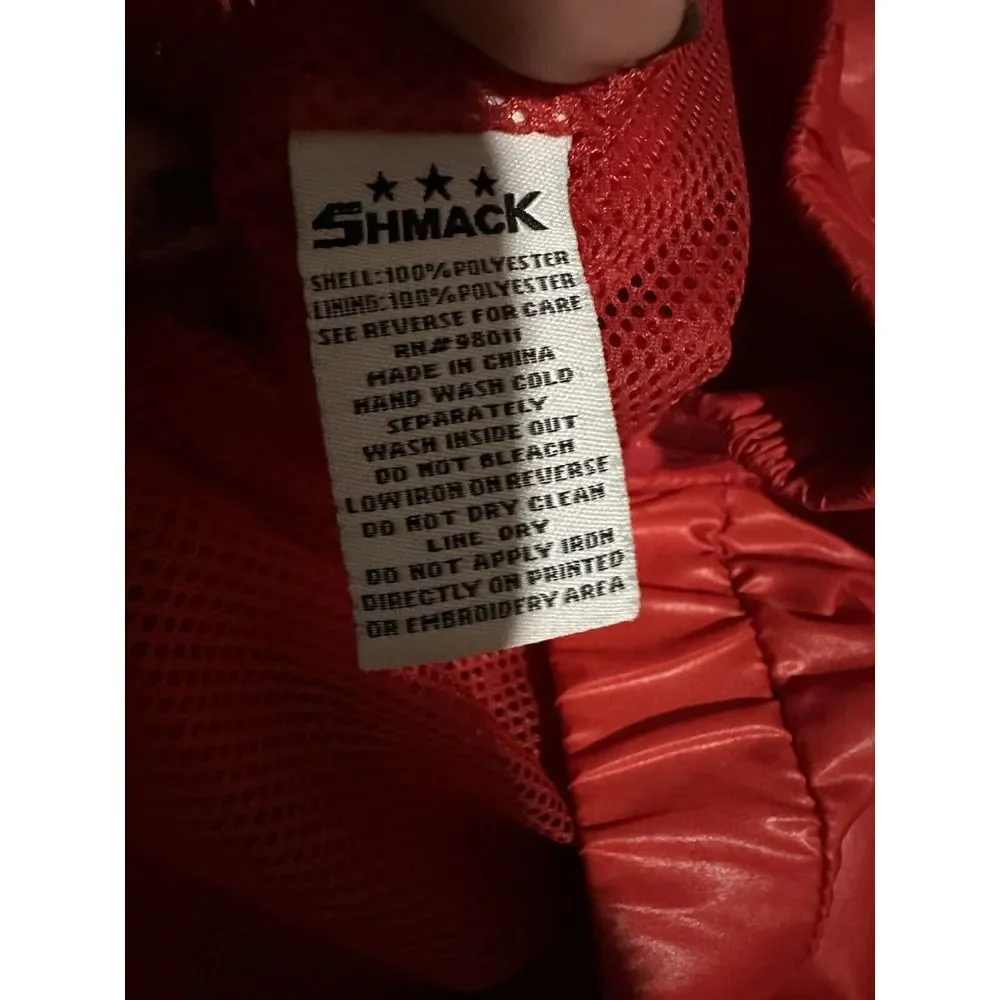 SHMACK LVY League Jacket Men's Size ~4XL In Chinese Red Nylon SHMK Skater #N11-6